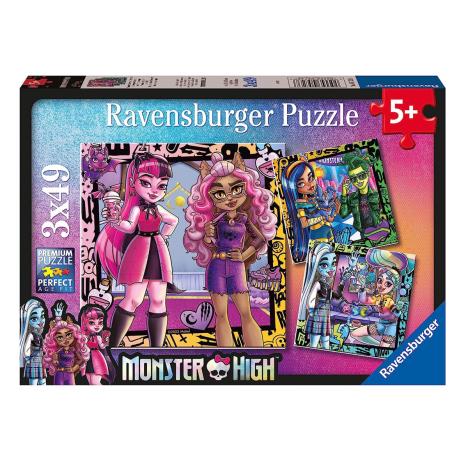 Monster High 3 x 49pc Jigsaw Puzzle  £6.99