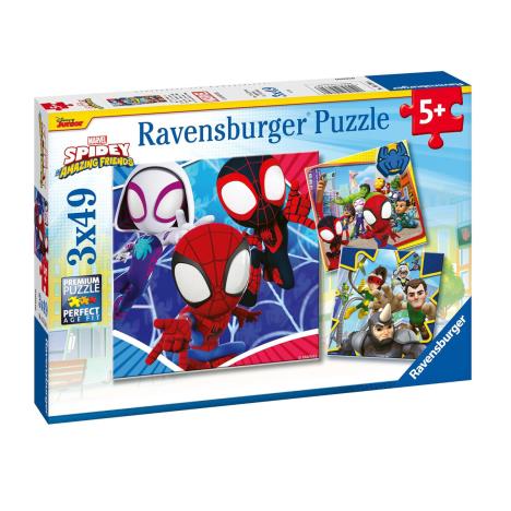 Spidey & His Amazing Friends 3 x 49pc Jigsaw Puzzles  £6.99