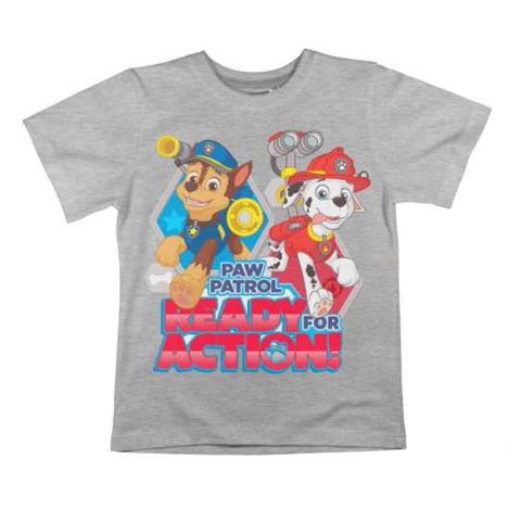 Paw Patrol Ready For Action Grey T-Shirt   £4.99