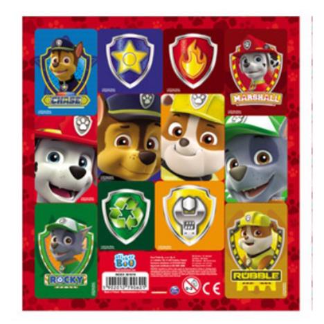 Paw Patrol Characters Stickers Sheet   £0.25