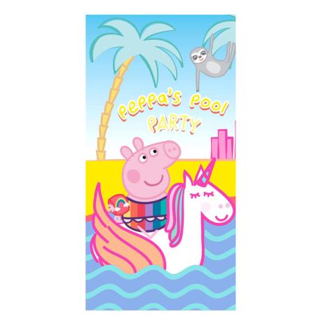 Peppa Pig Pool Party Beach Towel (5908213364139) - Character Brands