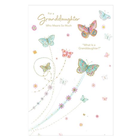 Butterflies & Flowers Granddaughter Birthday Card   £2.65