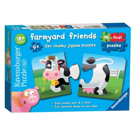 Farmyard Friends 9 x 2pc Puzzles (6904) - Character Brands