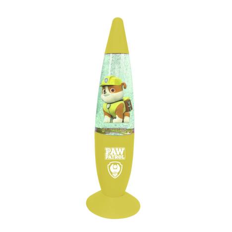 Paw Patrol Yellow Rubble LED Glitter Lamp   £8.49