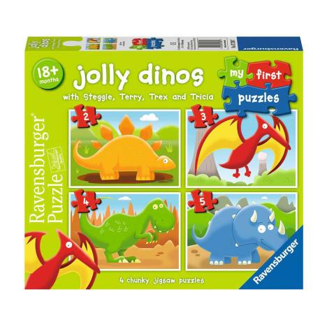 Jolly Dinos 4 In a Box My First Puzzles  £6.99