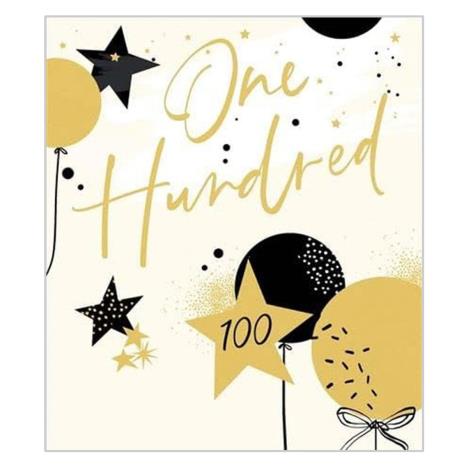 Balloons & Stars 100th Birthday Card   £2.50