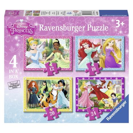 Disney Princess 4 x 24pc Jigsaw Puzzles  £5.99