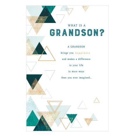 Grandson Geometric Shapes Birthday Card   £2.65