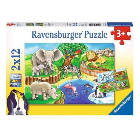 Time at the Zoo 2 x 12pc Jigsaw Puzzles  £4.99