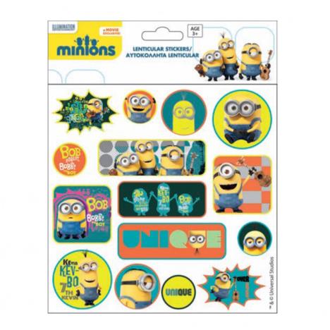 Minions 3D Holographic Sticker Sheet  £0.69