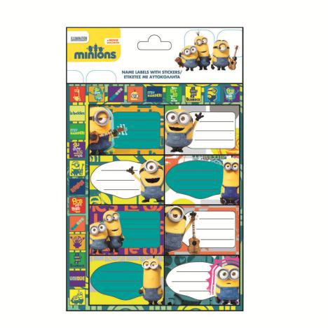 Minions Name Labels with Stickers  £0.69