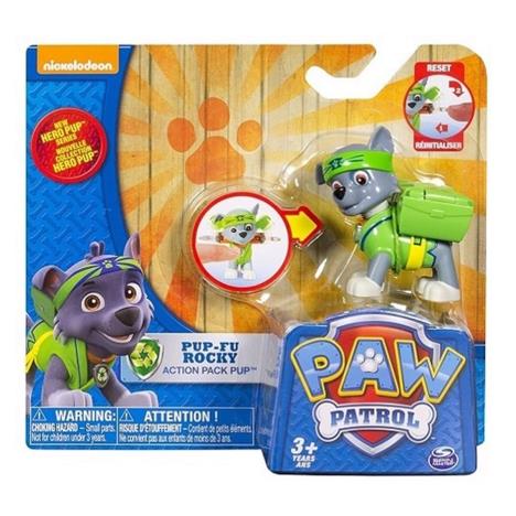 Paw Patrol Action Pack Pup Rocky Toy Figure  £12.99