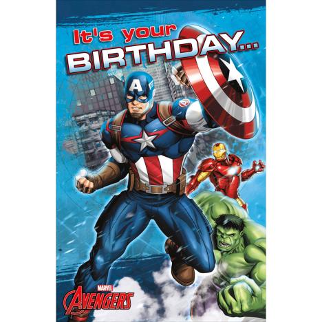 Its Your Birthday Marvel Avengers Pop Up Birthday Card  £2.99