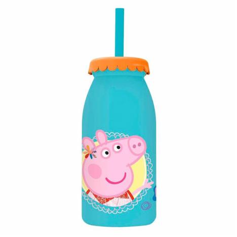 Peppa Pig 300ml Milk Bottle With Straw  £2.99