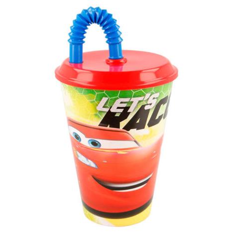 Disney Cars 430ml Tumbler with Straw (8412497229307) - Character Brands