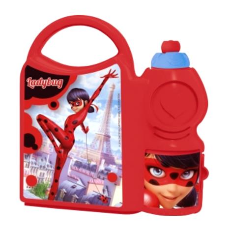 Miraculous Ladybug Kids Lunch Box and Water Bottle Lunch Bag for