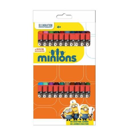 24 Minions Jumbo Wax Crayons  £2.99