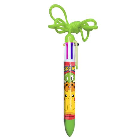 Pokemon 6 in 1 Colour Changing Multi Pen With Cord  £2.99