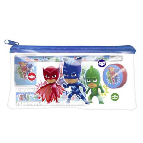 PJ Masks Clear Filled Pencil Case  £2.99