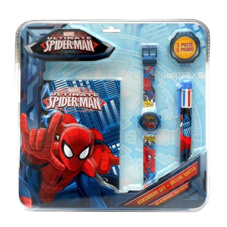 Spiderman Digital Watch & Stationery Set  £9.99