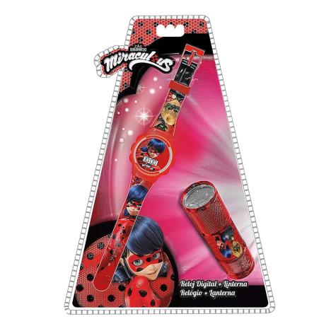 Miraculous Ladybug Wristwatch & Torch Set  £10.99