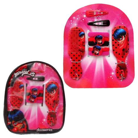 Miraculous Ladybug Mini Backpack with Hair Accessories (8435333882382 ...