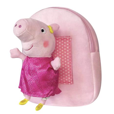 Peppa Pig Pink Backpack With Plush Toy  £24.99