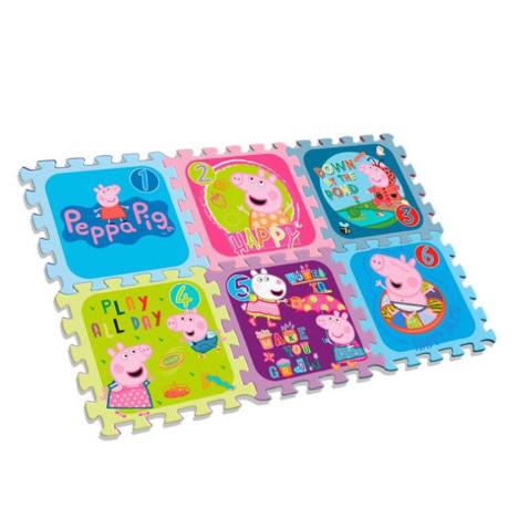 Peppa Pig 6 Pc Foam Floor Jigsaw Mat  £12.49