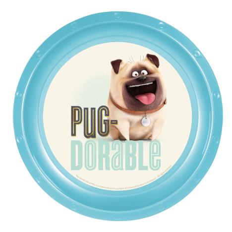 The Secret Life Of Pets Pug Dorable Plastic Plate  £1.29