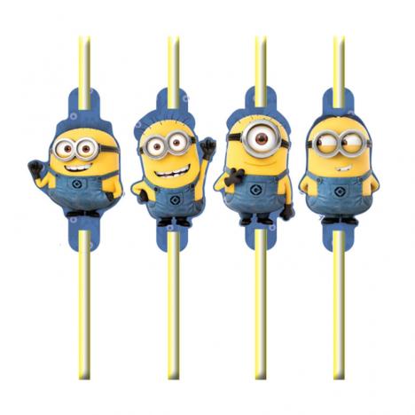 Minions Party Drinking Straws (Pack of 8)  £2.49
