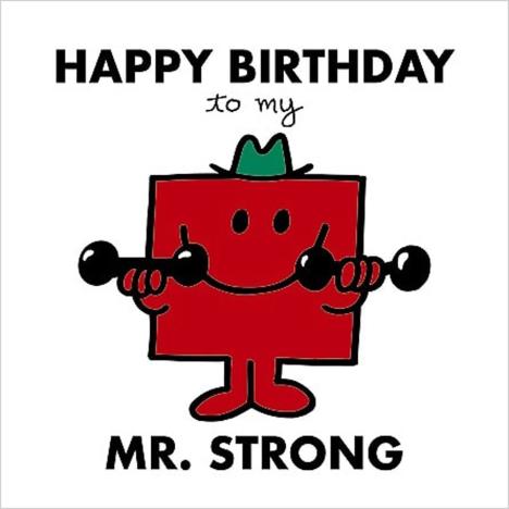 3D Holographic Mr Strong Mr Men Birthday Card  £3.59