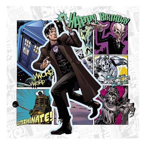 Happy Birthday 3D Holographic Doctor Who Card  £2.99