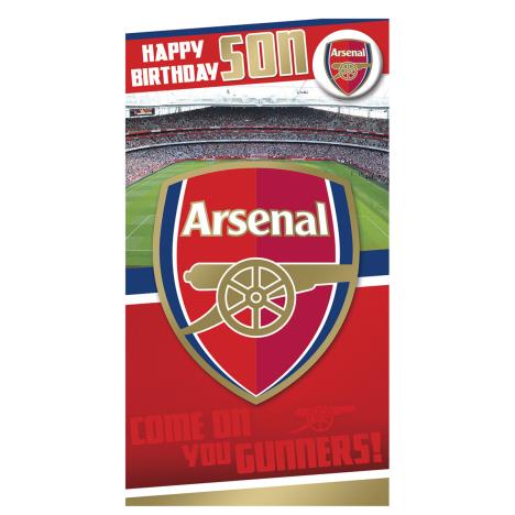 Son Arsenal Birthday Card with Badge  £2.69