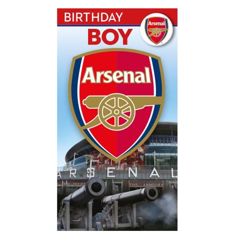 Birthday Boy Arsenal Birthday Card with Badge  £2.69