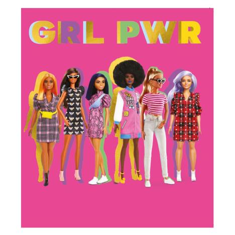 GRL PWR Barbie Square Card  £2.10