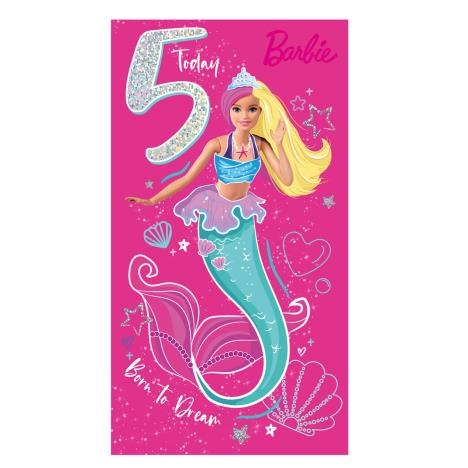 5 Today Barbie 5th Birthday Card  £2.10