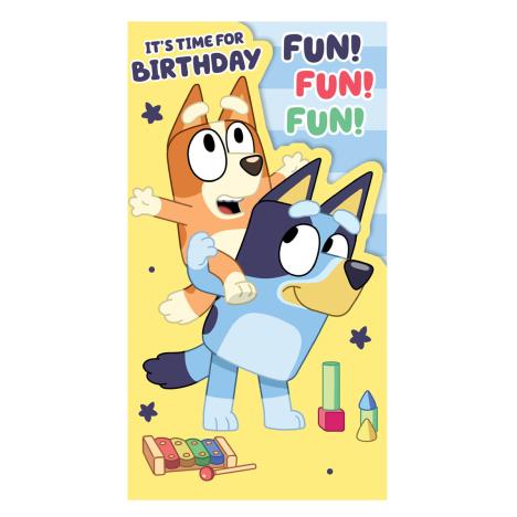 Time For Birthday Fun Bluey Birthday Card  £2.39