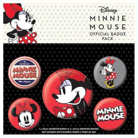 Minnie Mouse Badge Pack  £2.99