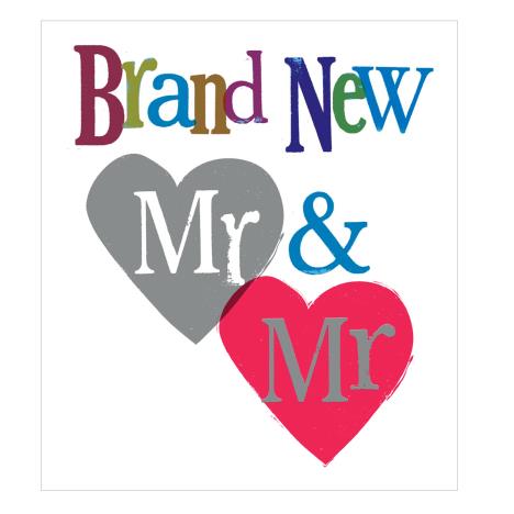 Brand New Mr & Mr The Bright Side Wedding Card  £2.10