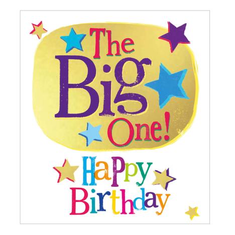 The Big One! The Bright Side Birthday Card  £2.10