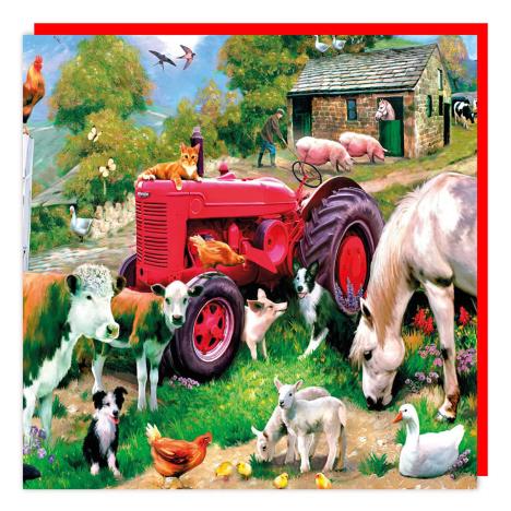 3D Holographic Farmyard Animals Card   £2.99