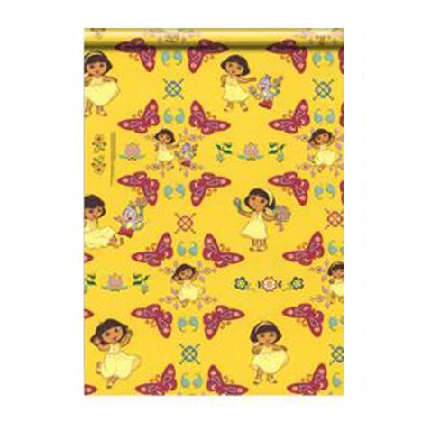 Dora The Explorer Yellow 2m Roll Wrap  £0.99