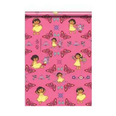 Dora The Explorer Pink 2m Roll Wrap  £0.99