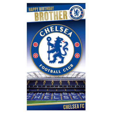 Brother Chelsea FC Birthday Card with Badge  £2.69