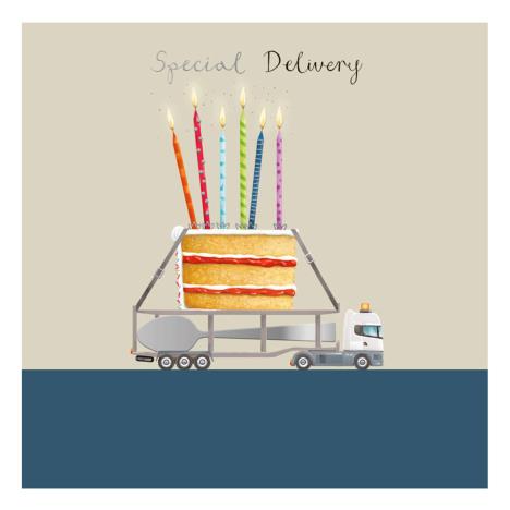 Special Delivery Large Cake Birthday Card  £2.00