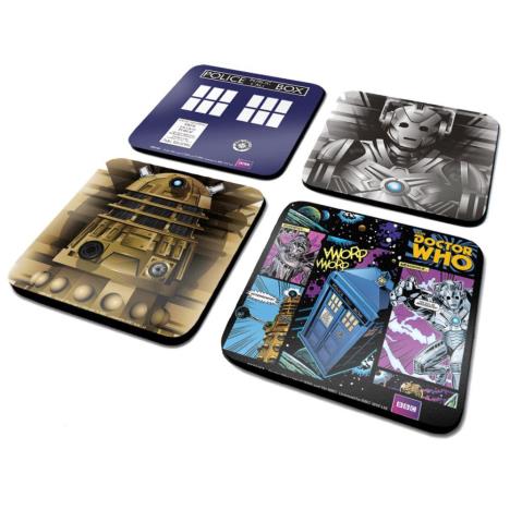 Doctor Who Set Of 4 Coasters  £7.99