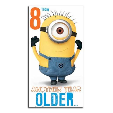 8 Today 8th Birthday Minions Card  £2.10