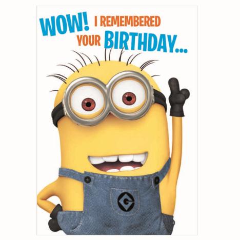 Remembered Your Birthday Minions Card  £2.10