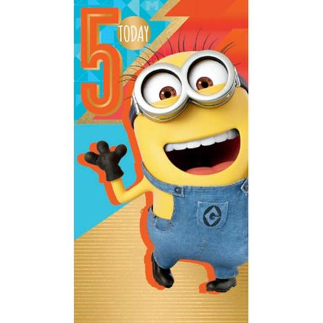 5 Today Despicable Me Minions 5th Birthday Card  £2.45