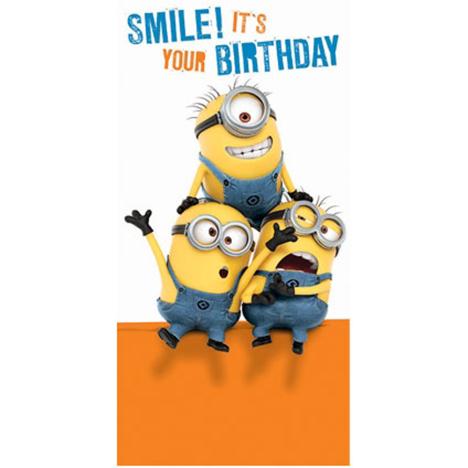 Smile Its Your Birthday Minions Money / Gift Wallet Card  £1.60